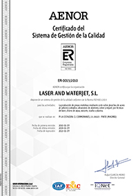 Certificado AENOR de gestión de calidad
